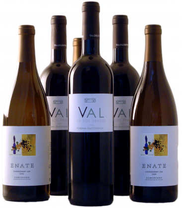 3 Val de los frailes Vendimia Seleccionada 2005 + 3 Enate Chardonnay 234 2009