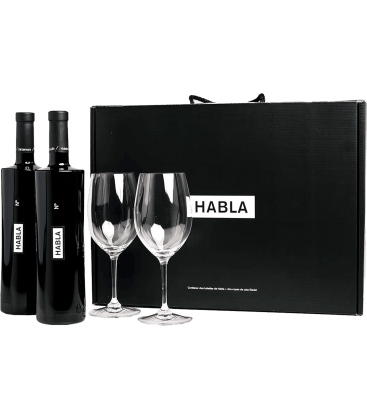 HABLA Nº27, Set of 2 bottles + 2 Riedel Glasses